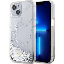 Guess Liquid Glitter Marble Etui iPhone 14. [Levering: 4-5 dage]